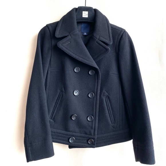 Gap Pea Jacket-Heavy Wool-EUC - Picture 3 of 10